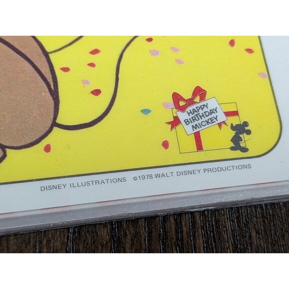 VTG Pepsi 1978 Happy Birthday Mickey Placemats 4 Disney Illustrations SET OF 15 - Picture 4 of 8